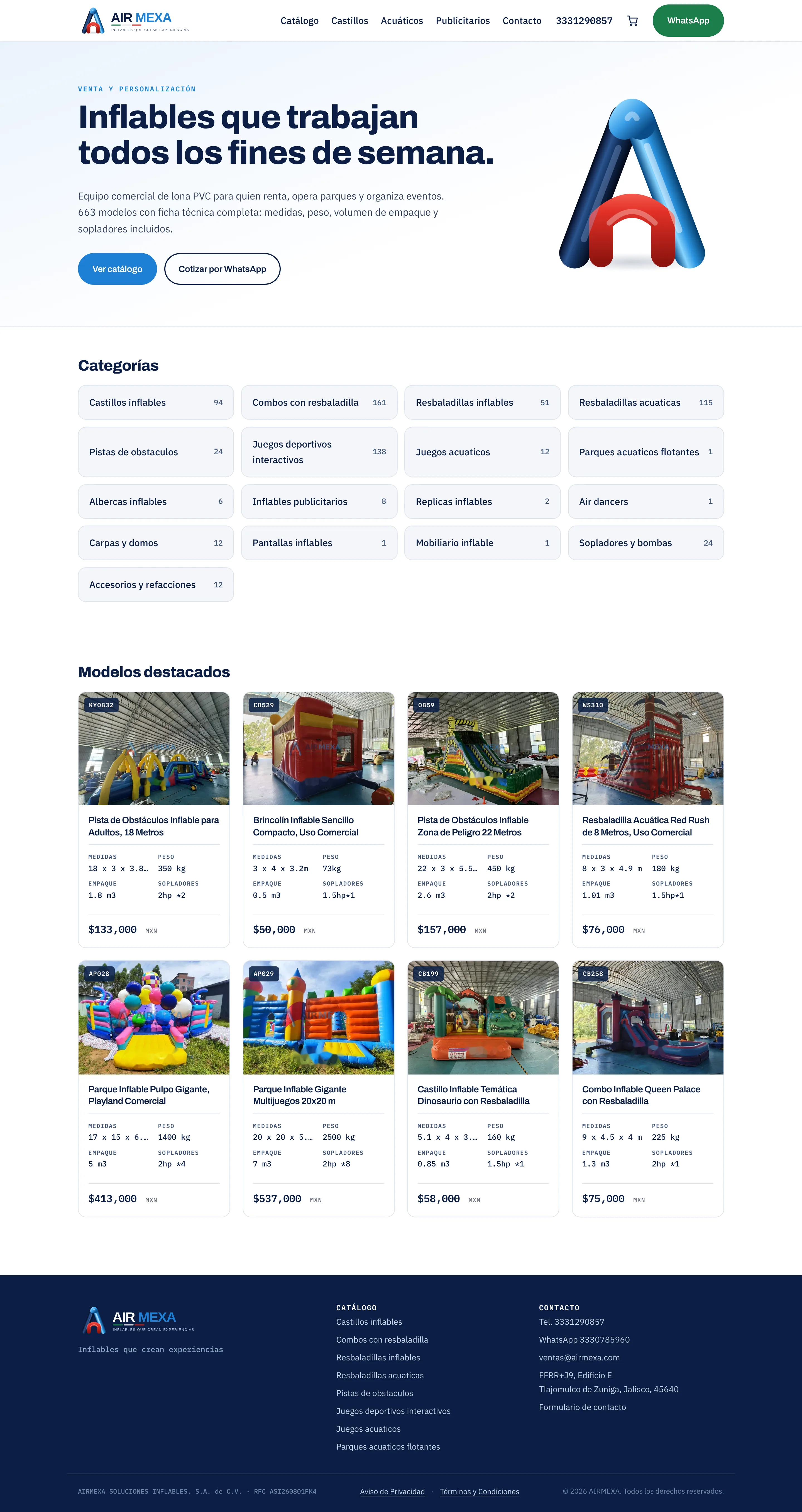 Sitio completo de AIRMEXA